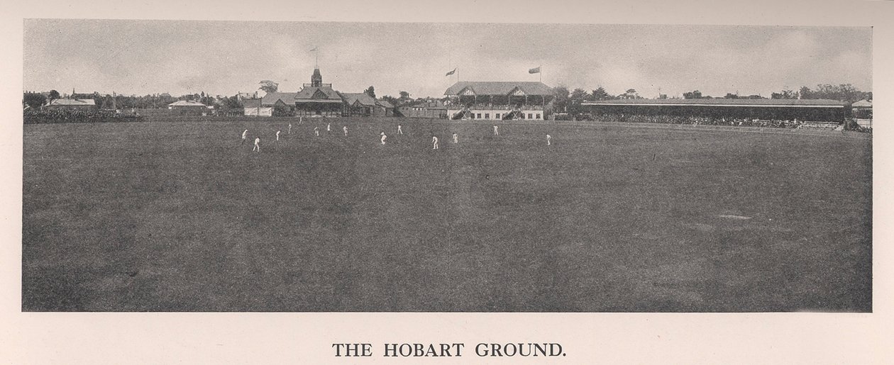 Der Hobart Cricket Ground, Tasmanien, Australien, 1912 von The Sydney Daily Telegraph