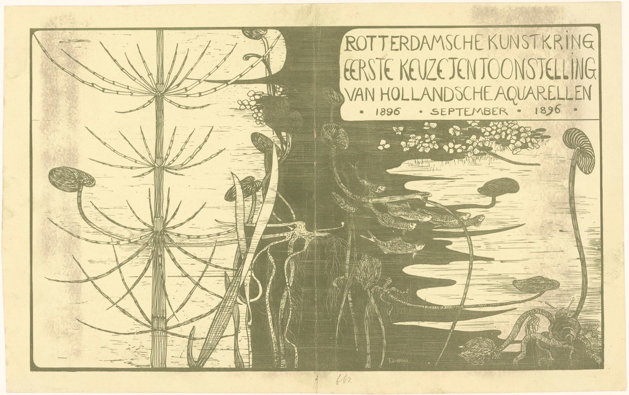 Katalogumschlag mit Wasserpflanzen von Theo van Hoytema