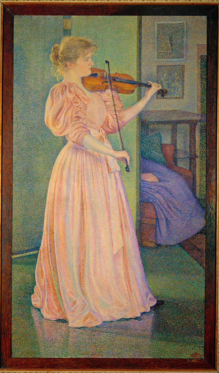 Porträt der Geigerin Irma Sethe von Theo van Rysselberghe