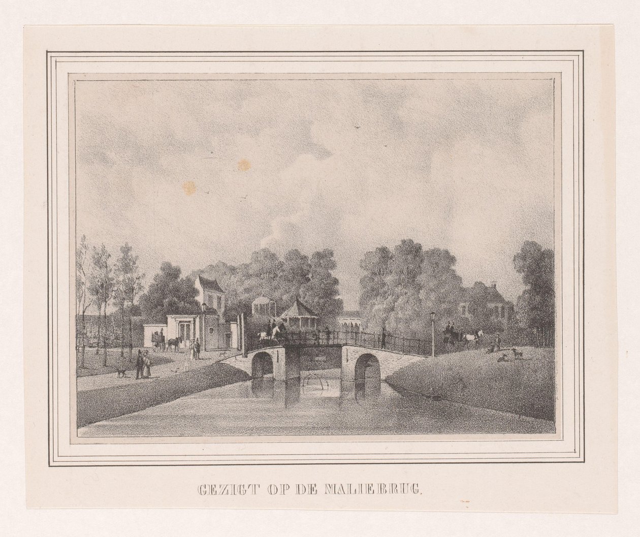 Maliebrücke in Utrecht von Theodoor Soeterik (possibly)