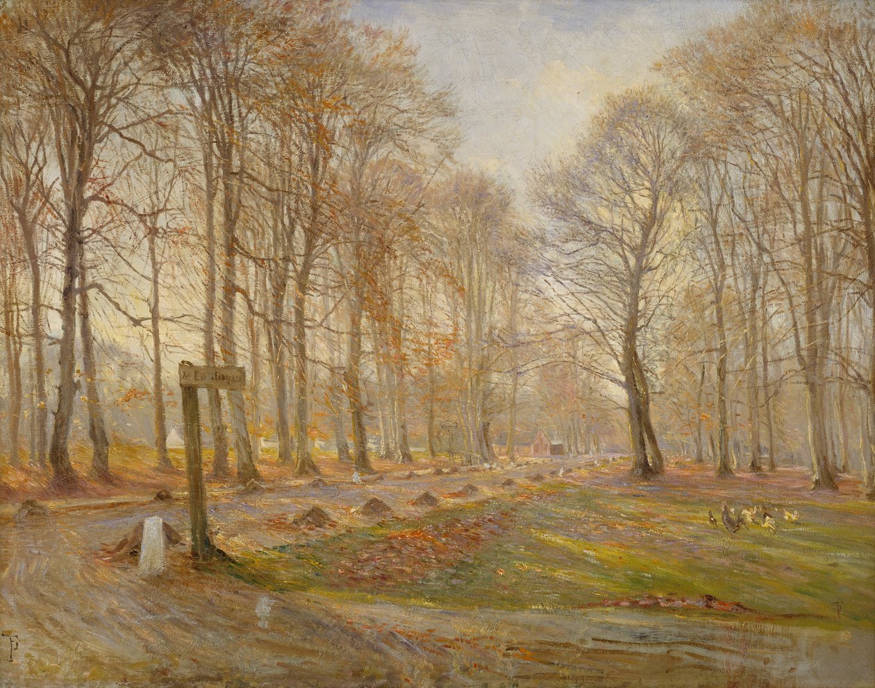 Spätherbsttag im Jægersborg Hirschpark, nördlich von Kopenhagen von Theodor Esbern Philipsen