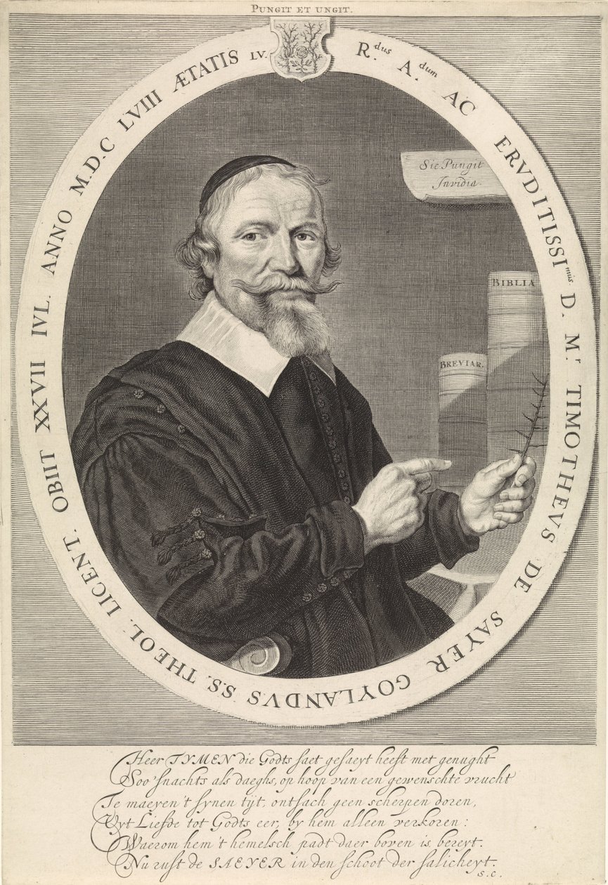 Porträt von Timotheus de Sayer von Theodor Matham