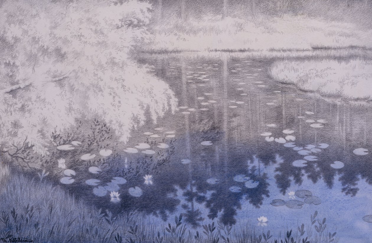 Da liegt ein Teich in Svartebudale von Theodor Kittelsen