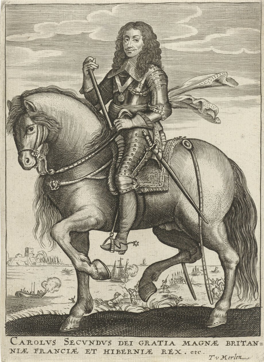 Porträt von Karl II., König von England von Theodor van Merlen (II)
