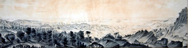 Blick vom Roule-Berg, Cherbourg von Theodore Achille Dumoncel