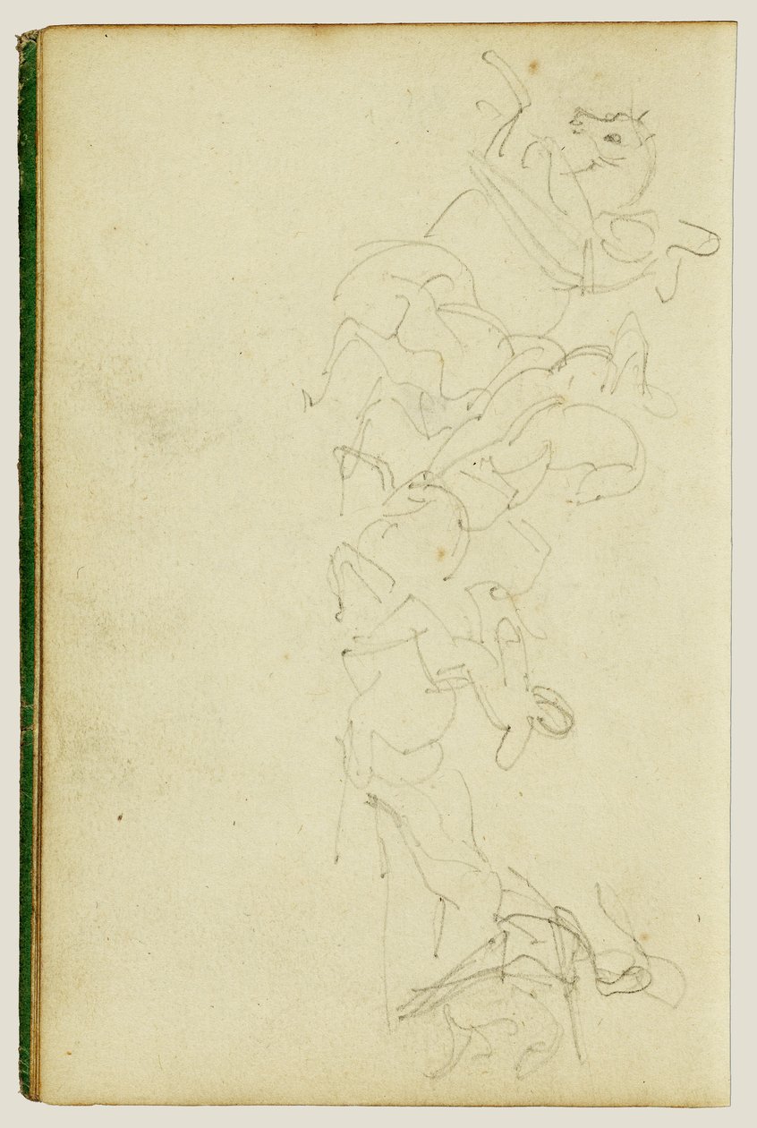 Kavalleriegefecht mit vier Reitern von Theodore Gericault