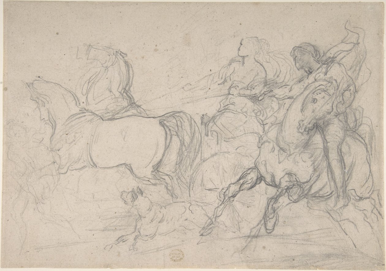 Wagenlenker und Reiter von Theodore Gericault
