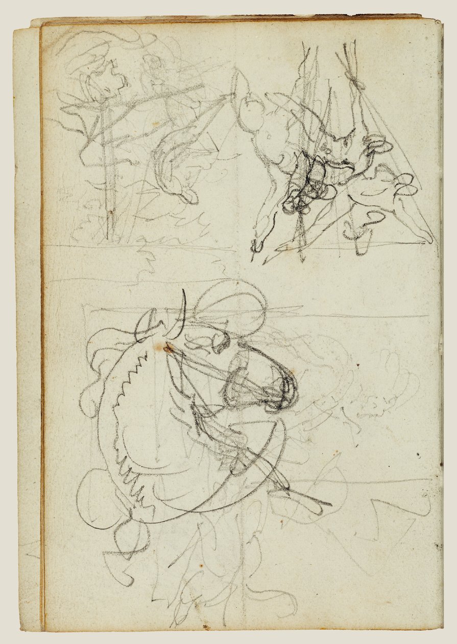 Kompositionsstudien von Theodore Gericault