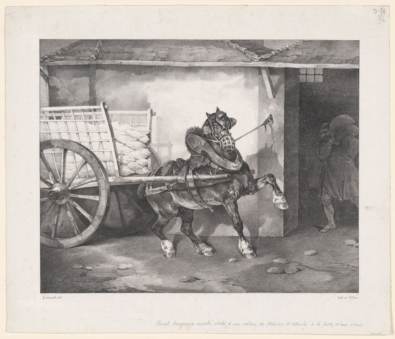 Das Pferd des Gipsers von Theodore Gericault