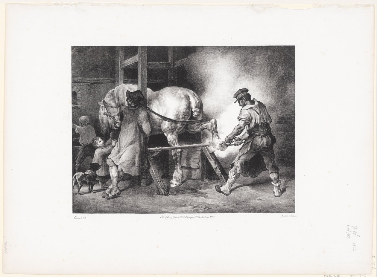Le Maréchal flamand (Der flämische Schmied) von Theodore Gericault