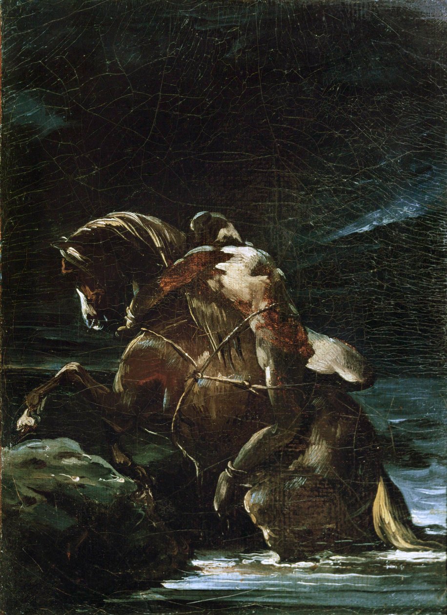 Mazeppa, russischer Adliger und Hetman der Kosaken, Fürst der Ukraine von Theodore Gericault
