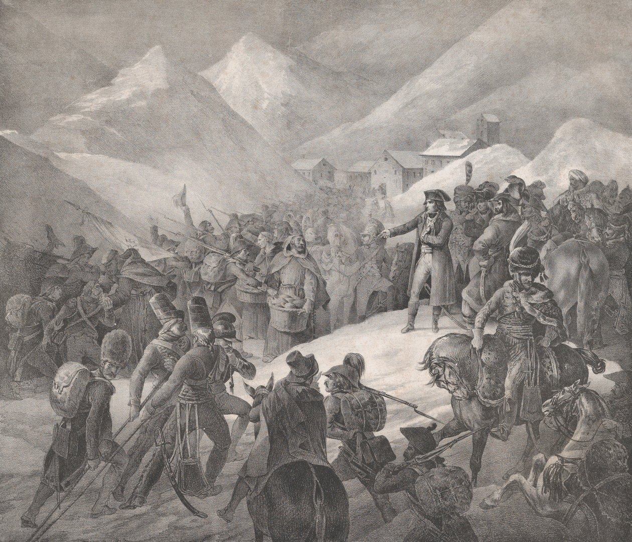Durchgang durch den Mont Saint-Bernard, 1822 von Theodore Gericault