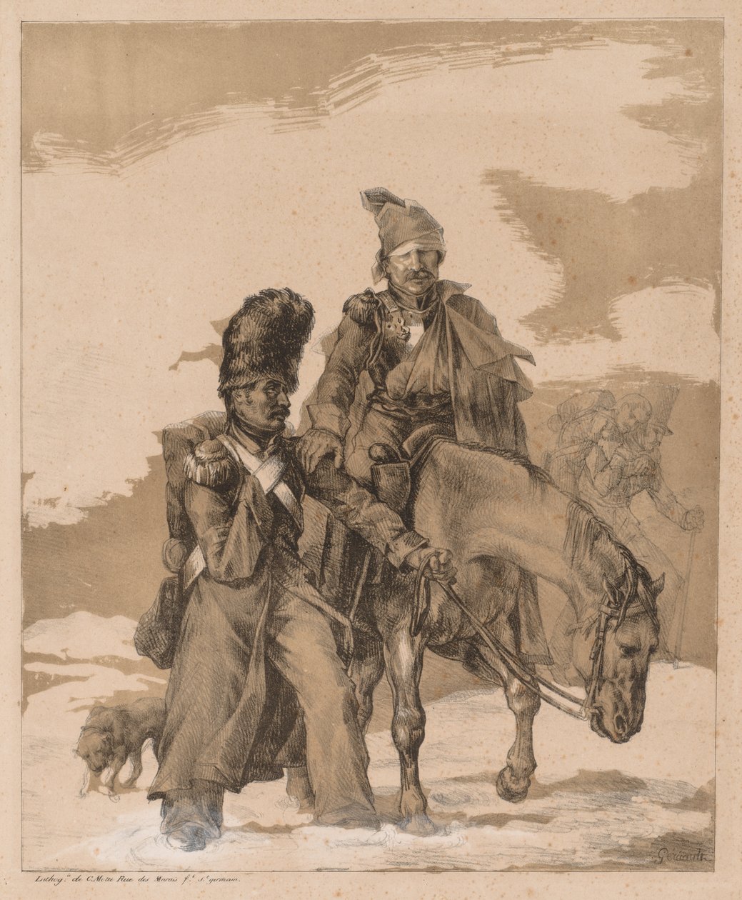 Rückkehr aus Russland von Theodore Gericault