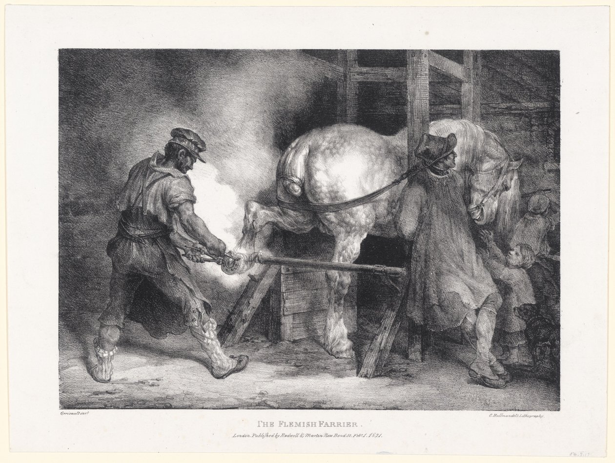 Der flämische Hufschmied von Theodore Gericault
