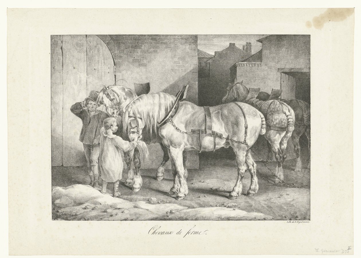 Arbeitspferde von Theodore Gericault