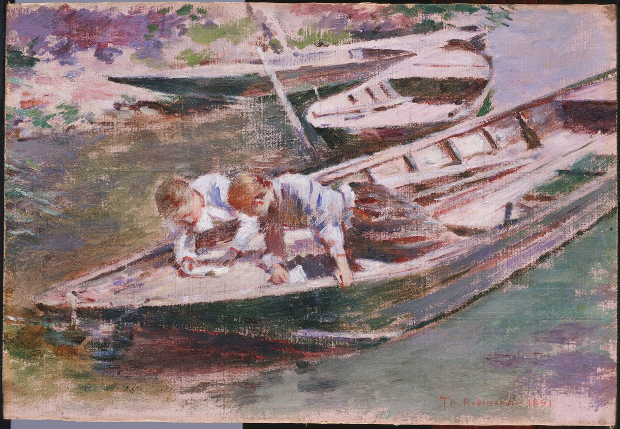 Zwei in einem Boot von Theodore Robinson