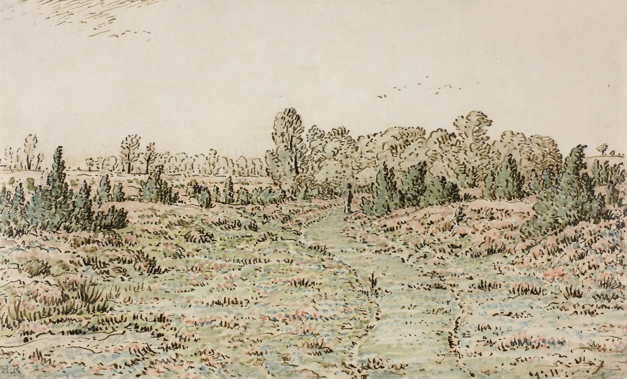 Fußweg in den Barbizonnières, 1864 von Pierre Etienne Theodore Rousseau