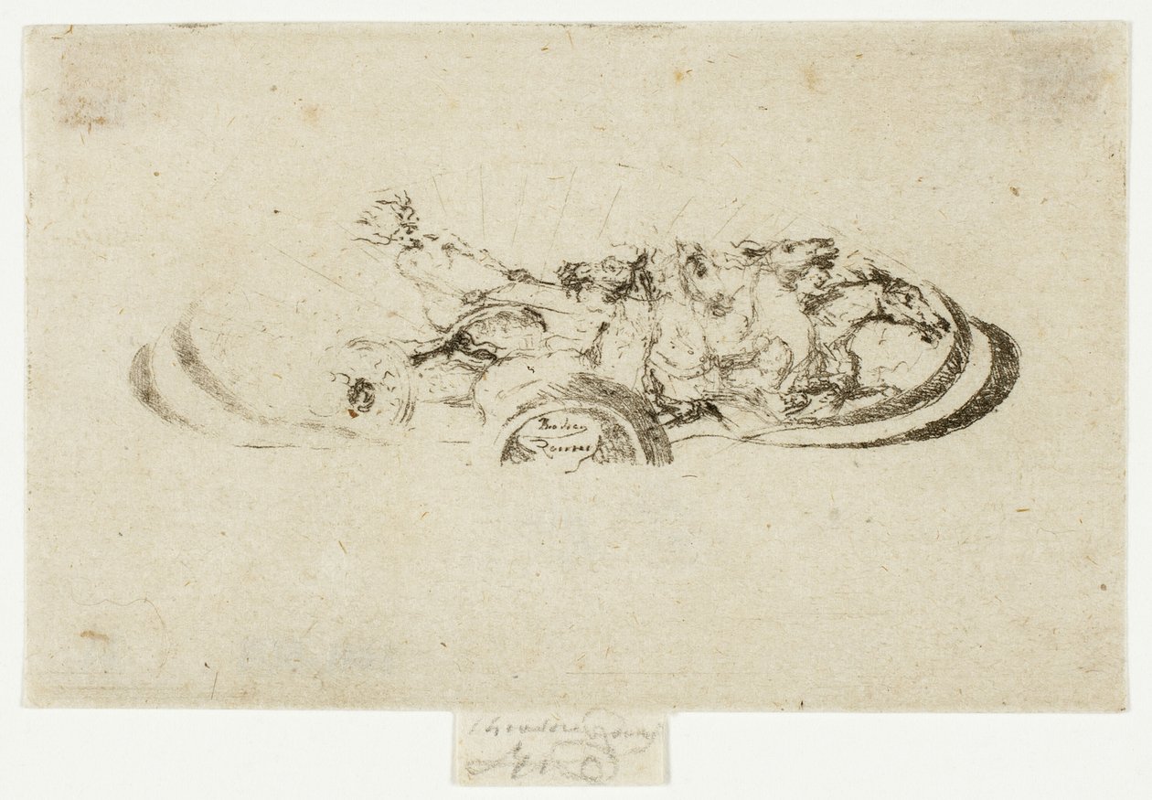 Phaeton, Studie für Dekoration eines Rahmens von Theodore Roussel