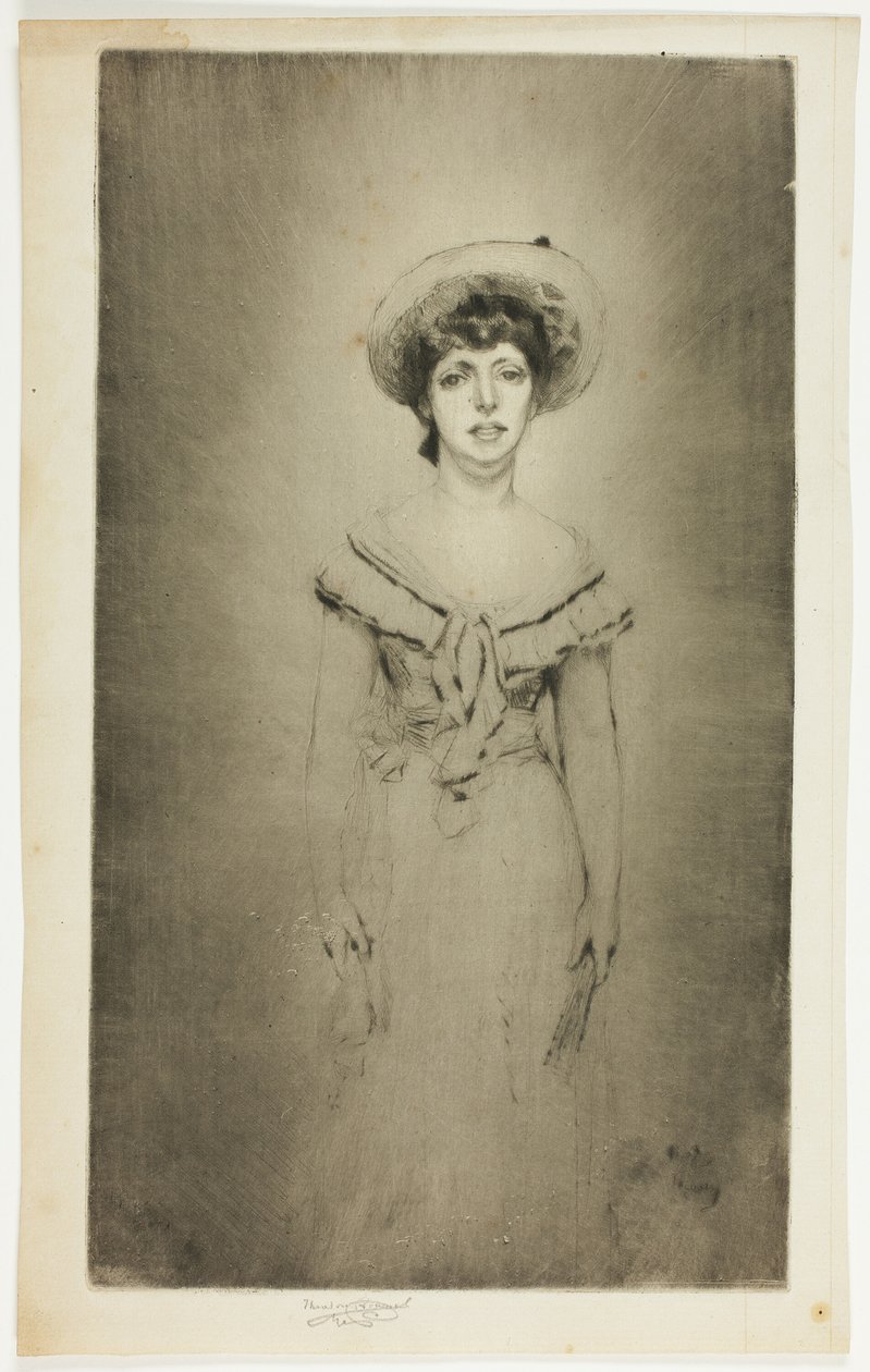 Porträt von Miss Hetty Pettigrew von Theodore Roussel