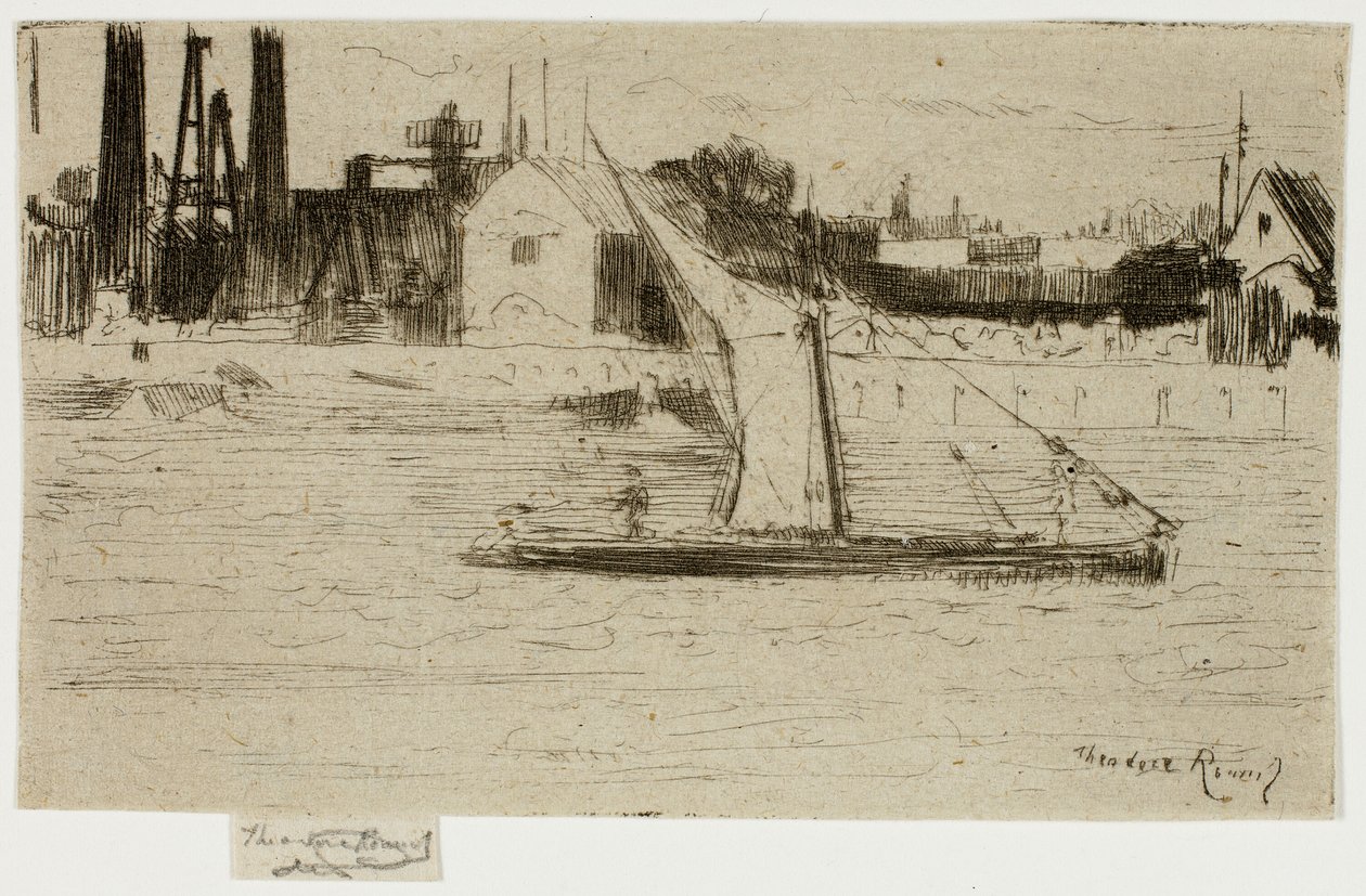 Das kleine Lastkahn, Chelsea von Theodore Roussel