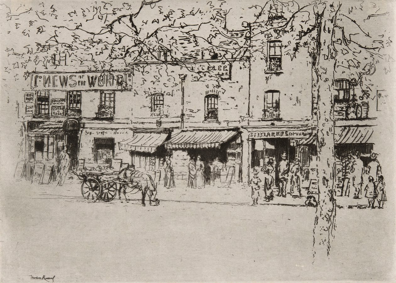 Die Straße, Chelsea Embankment von Theodore Roussel