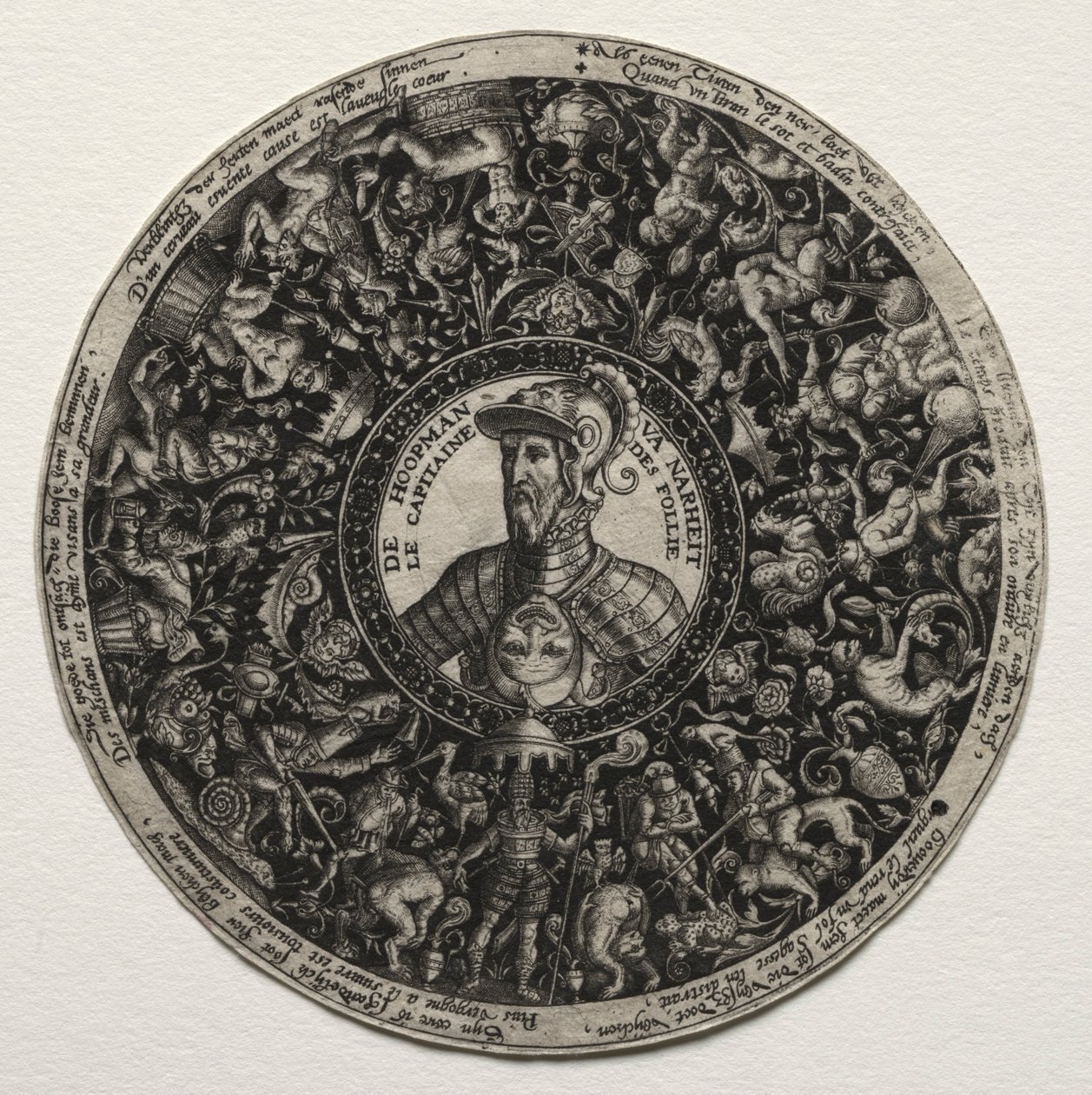 Entwurf für eine Schale mit Medaillons, ca. 1558 von Theodore de Bry