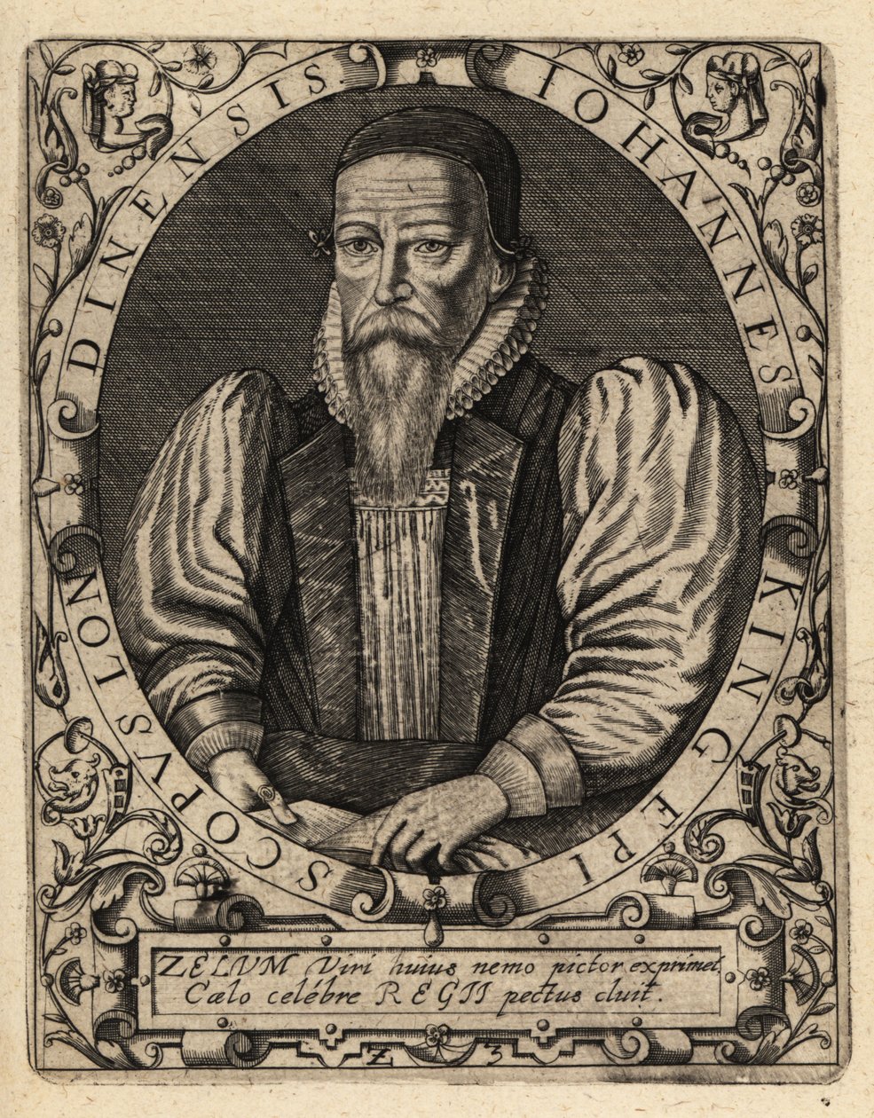 John King, gestorben 1621, Bischof von London von Theodore de Bry