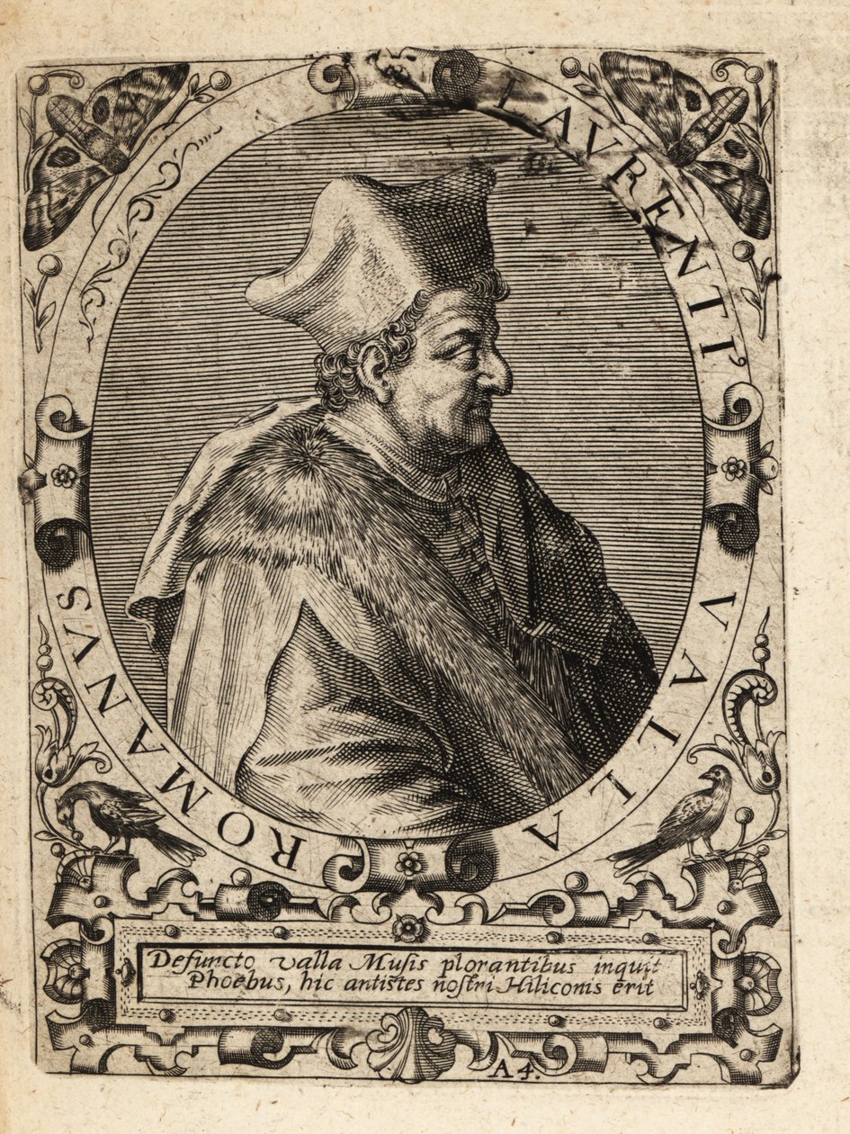 Lorenzo Valla, ca. 1407-1457, italienischer Humanist von Theodore de Bry