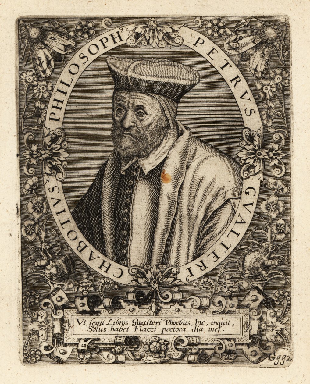 Pierre Gautier Chabot, französischer humanistischer Schriftsteller von Theodore de Bry