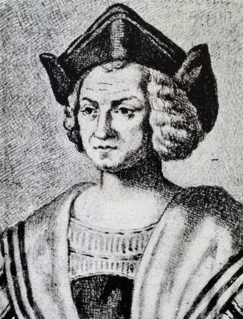 Porträt von Christoph Kolumbus (1451-1506) von Theodore de Bry