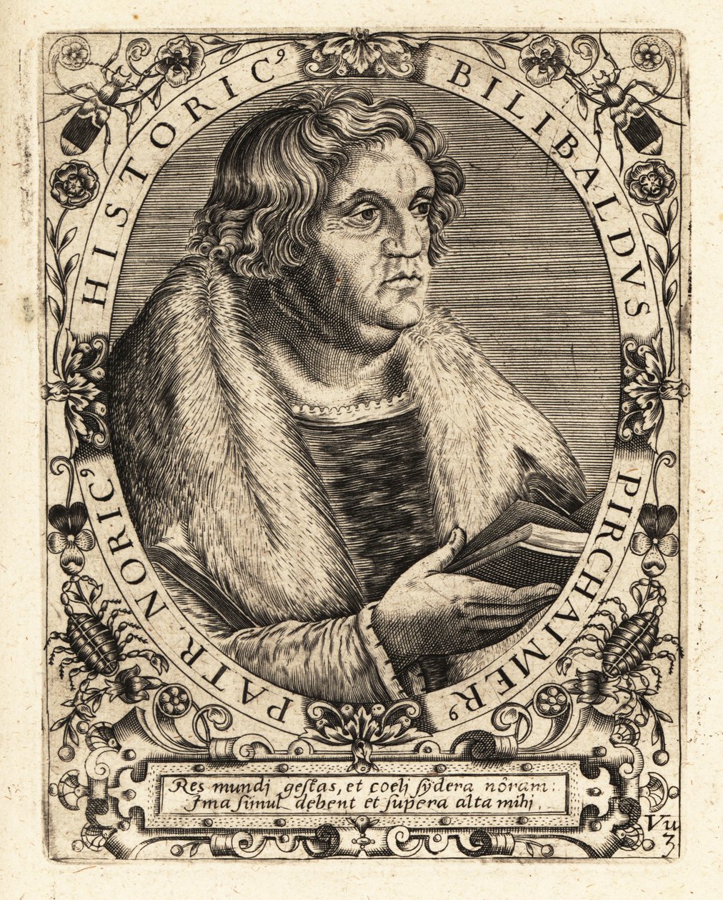 Willibald Pirckheimer, deutscher Jurist von Theodore de Bry