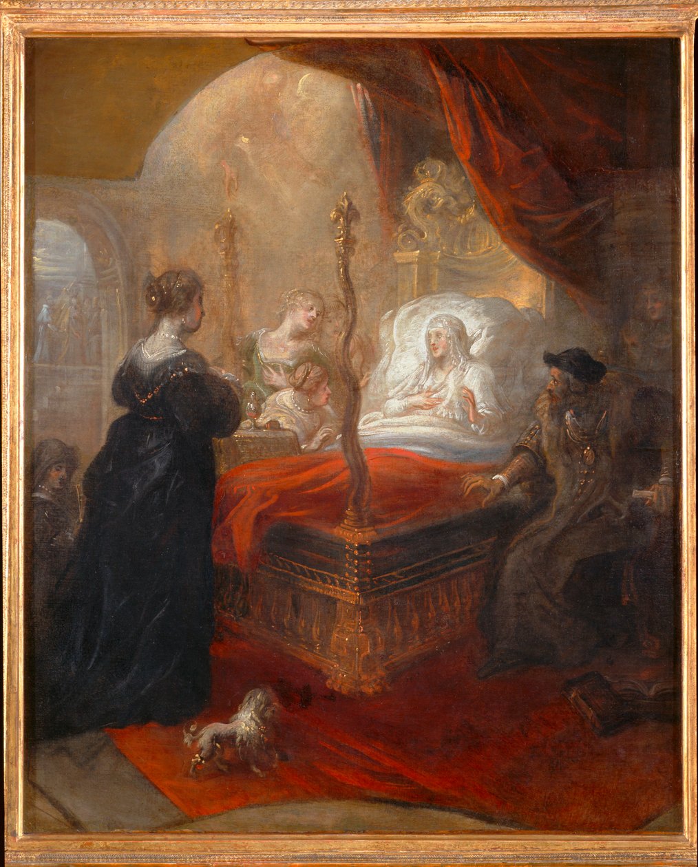Heiliger Franz von Paola prophezeit Louise von Savoyen einen Sohn von Theodore van Thulden
