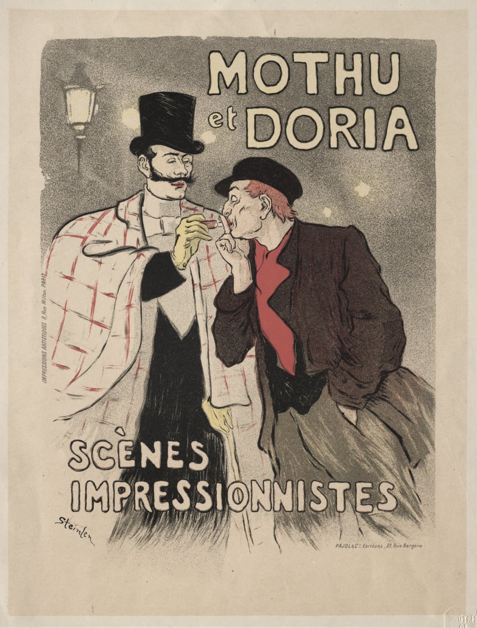 Mothu et Doria - Impressionistische Szenen von Théophile Alexandre Steinlen