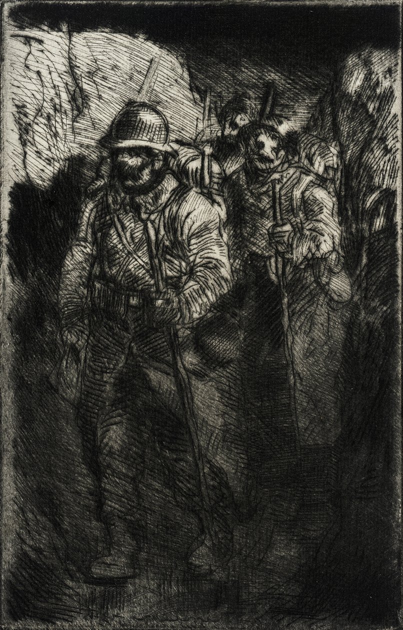 Soldaten beim Gehen von Théophile Alexandre Steinlen