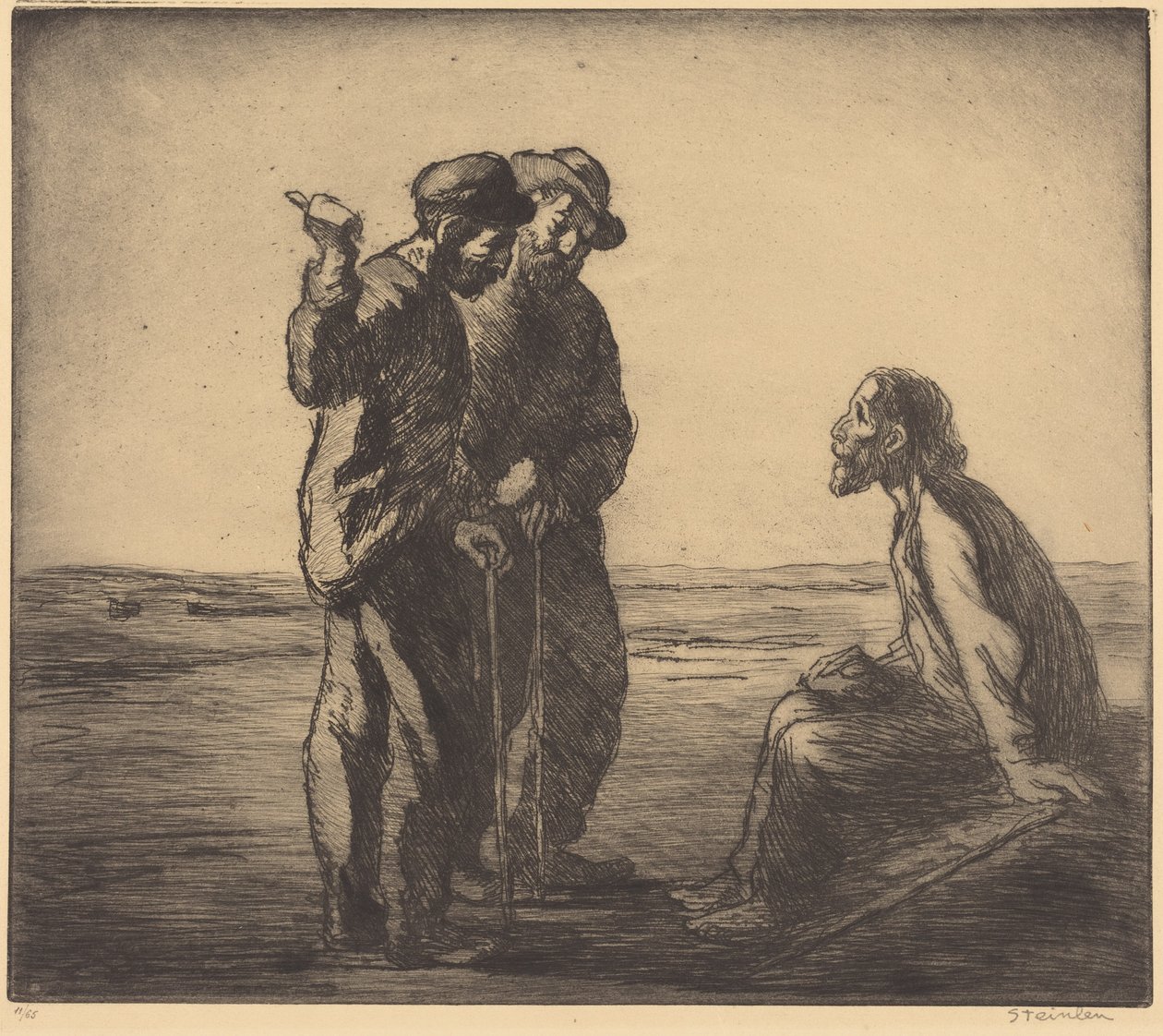 Drei Gefährten von Théophile Alexandre Steinlen