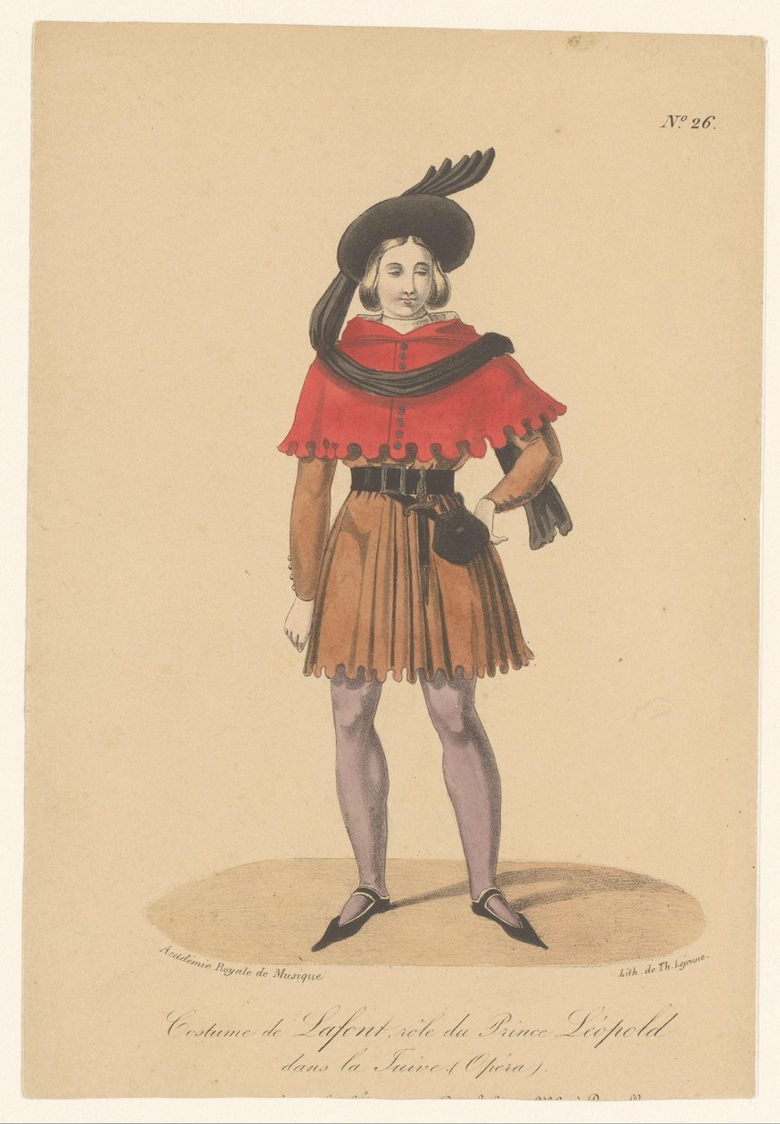 Marcelin Lafont in der Rolle des Prinzen Leopold in der Oper La Juive von Théodore Lejeune