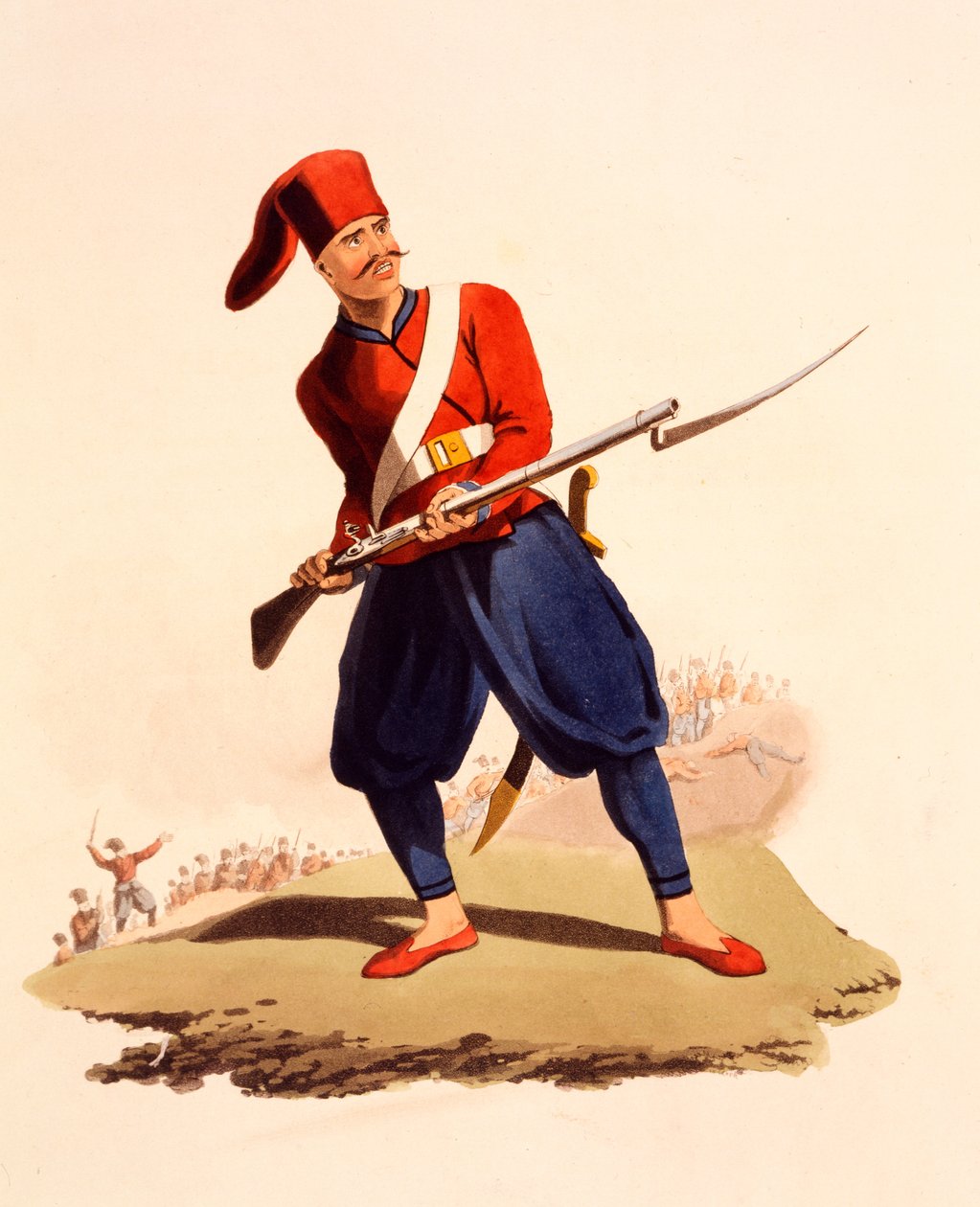 Offizier der europäischen Infanterie der osmanischen Armee, aus 