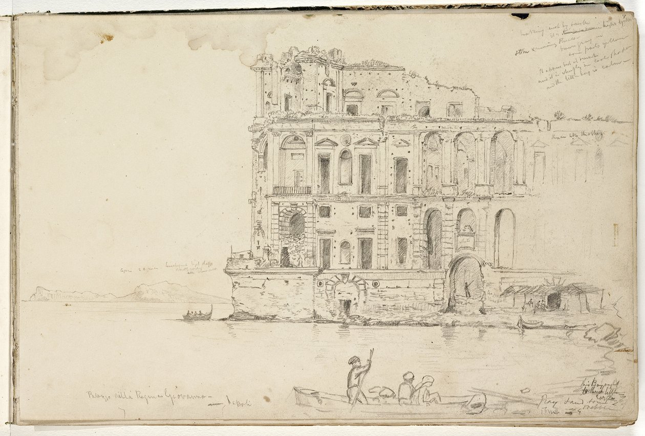 Palazzo della Regina Giovanna, Neapel, ca. 1832 von Thomas Cole