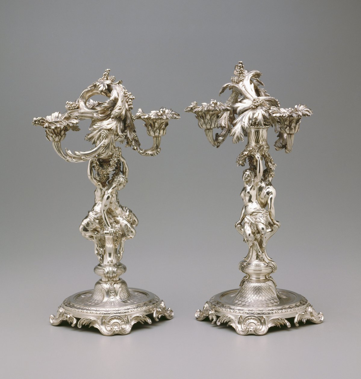 Paar Kandelaber, ca. 1732 von Francois Thomas Germain