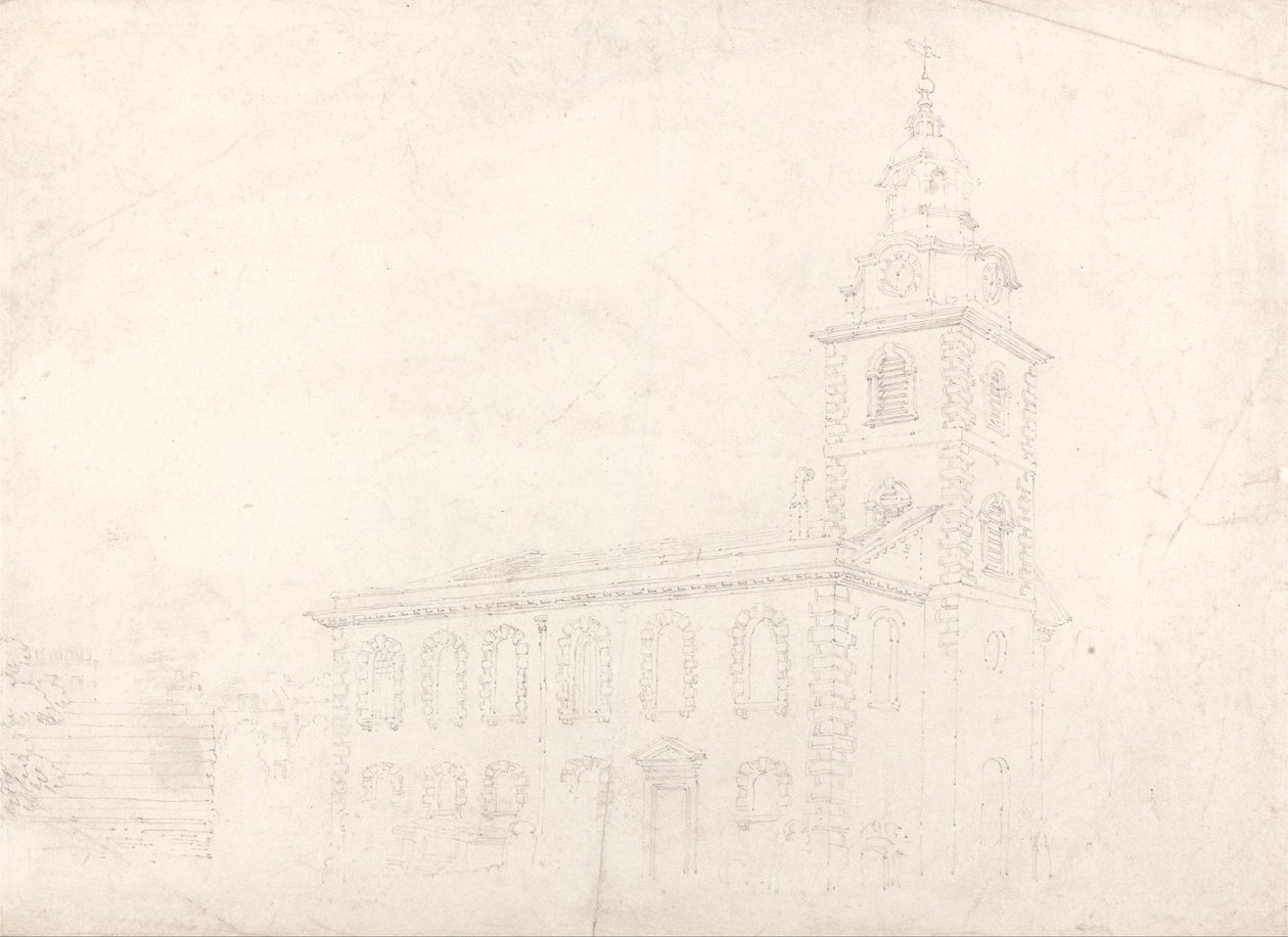 Christ Church, Blackfriars, London von Thomas Girtin