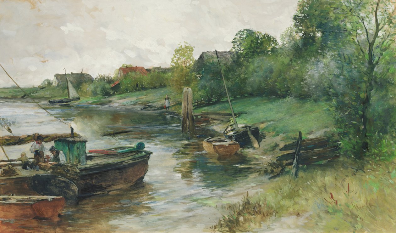 Blick auf die Este bei Cranz, 1888-1889 von Thomas Ludwig Herbst