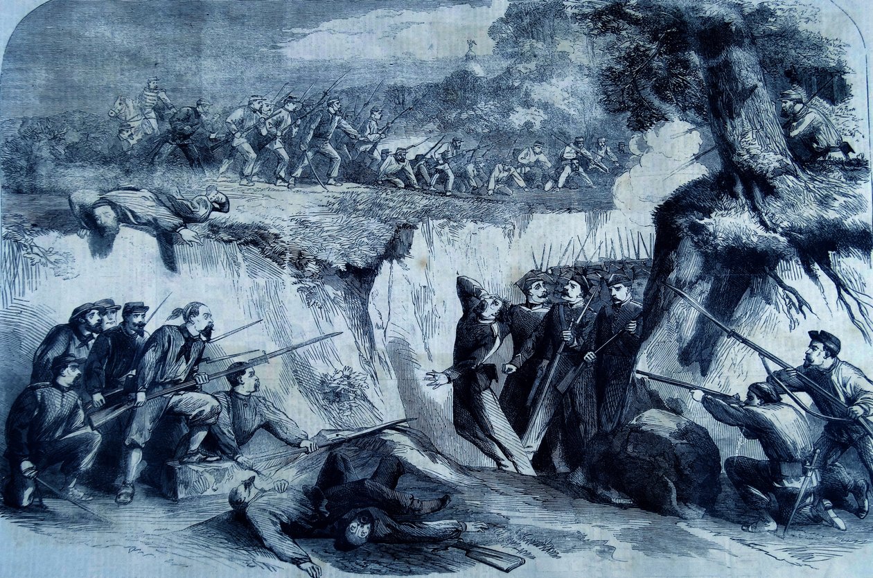 Die Schlacht am Volturno, 1860 von Thomas Nast