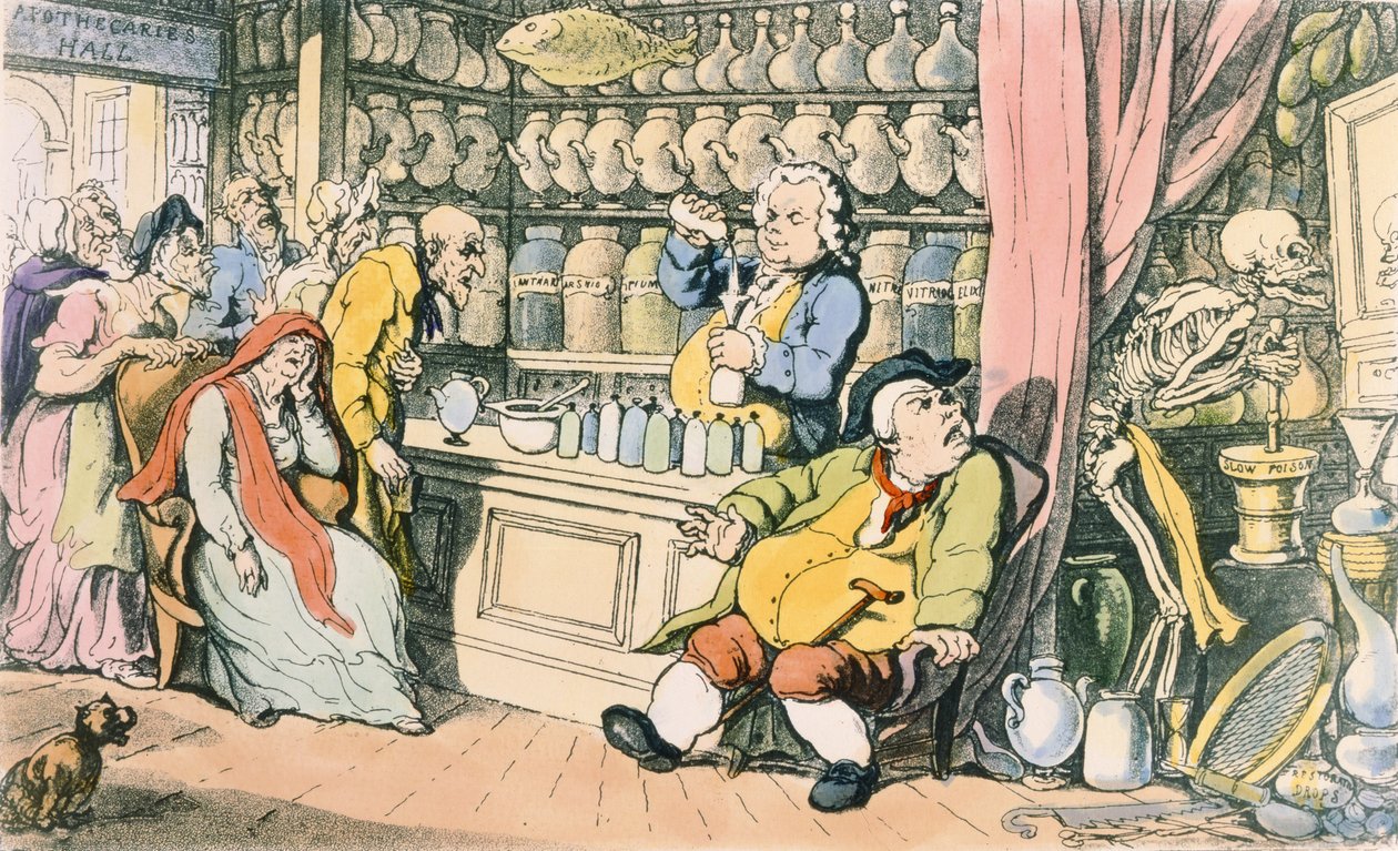 Der Tod und der Apotheker oder Der Quacksalber, Illustration aus 