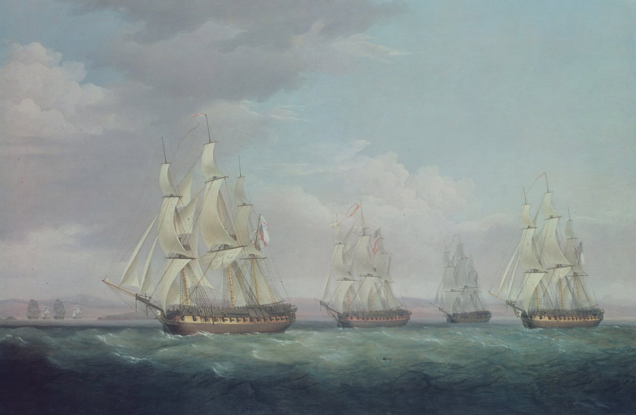 Die Eroberung der Santa Brigida, 1799 von Thomas Whitcombe