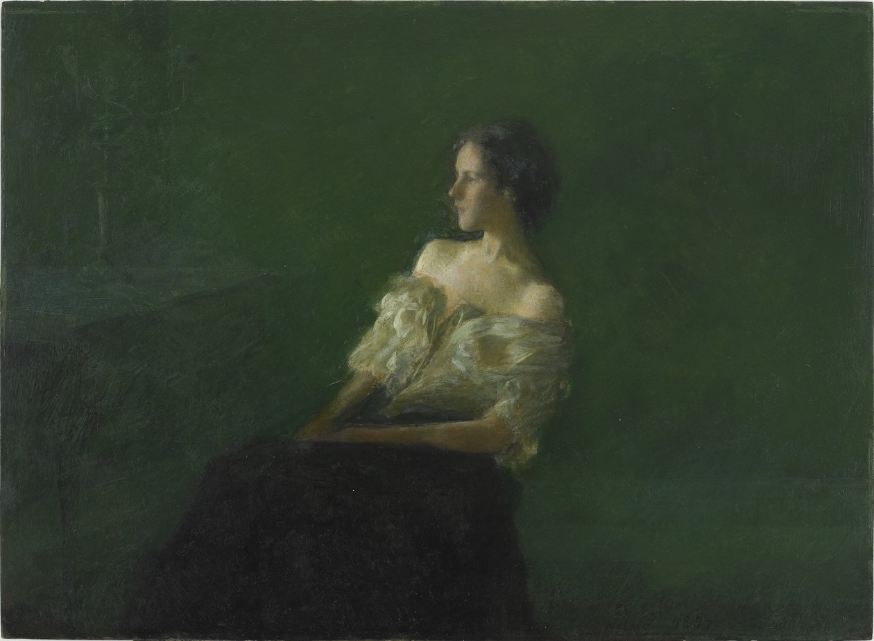 Studie einer sitzenden Frau, 1897 von Thomas Wilmer Dewing