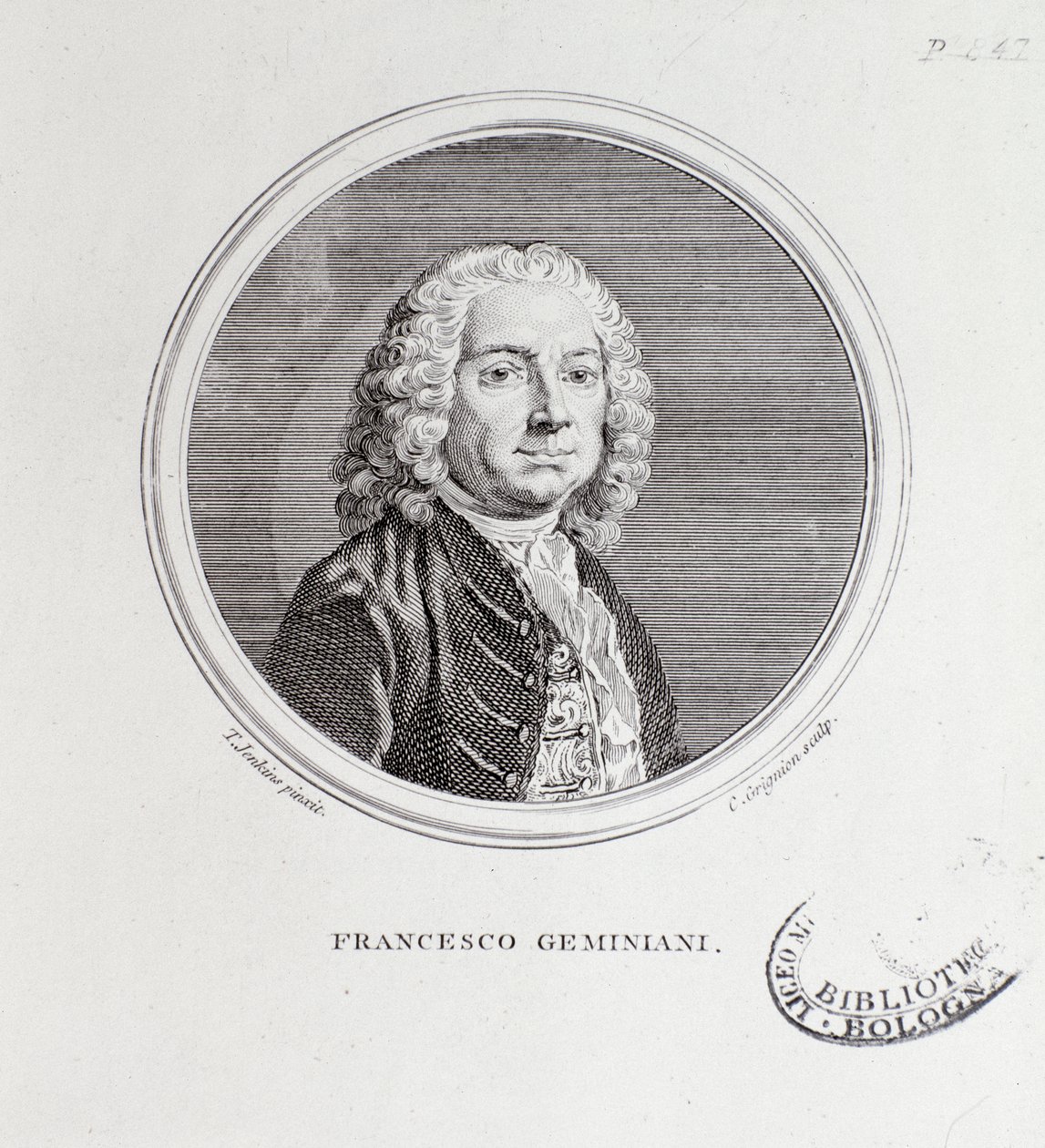 Porträt des italienischen Komponisten und Geigers Francesco Geminiani (1687-1762) von Thomas Jenkins