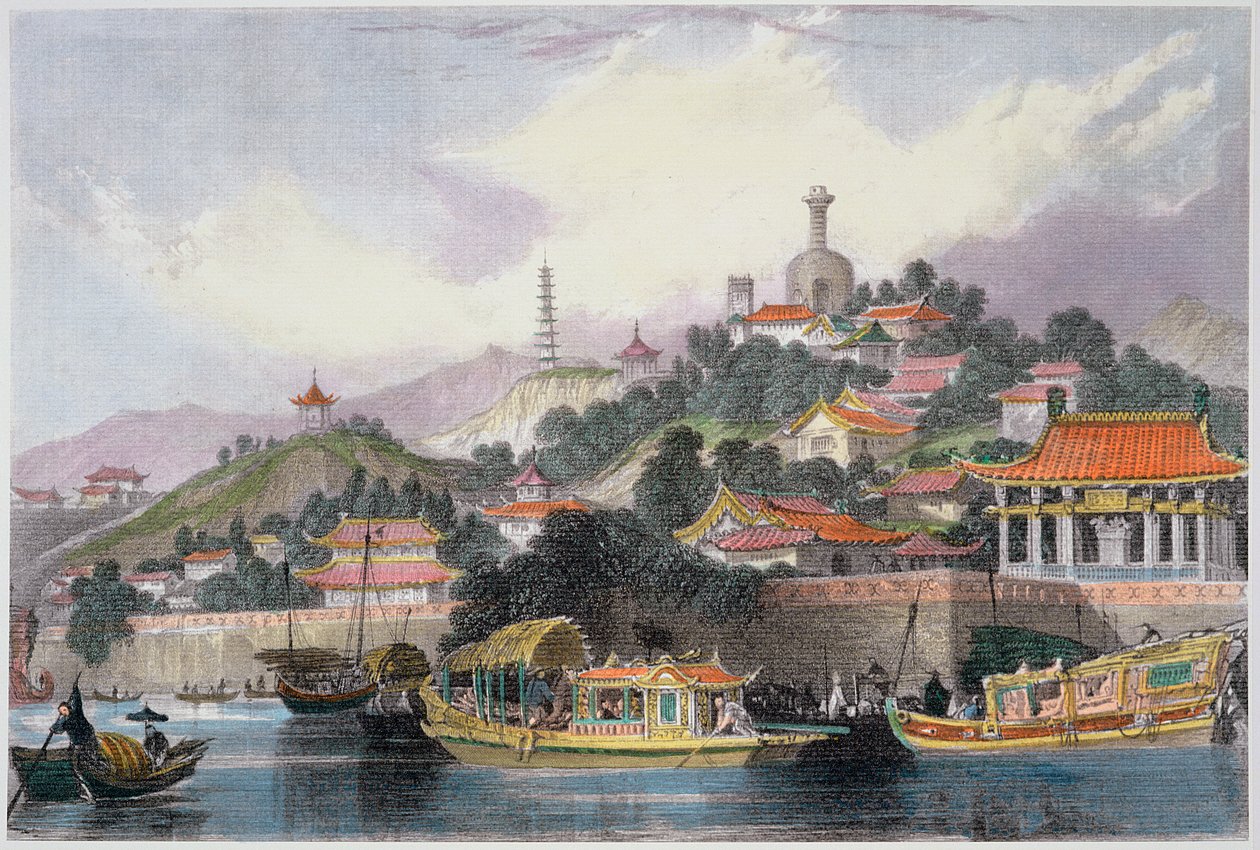 Garten des Kaiserpalastes, Peking, China, 1843 von Thomas Allom