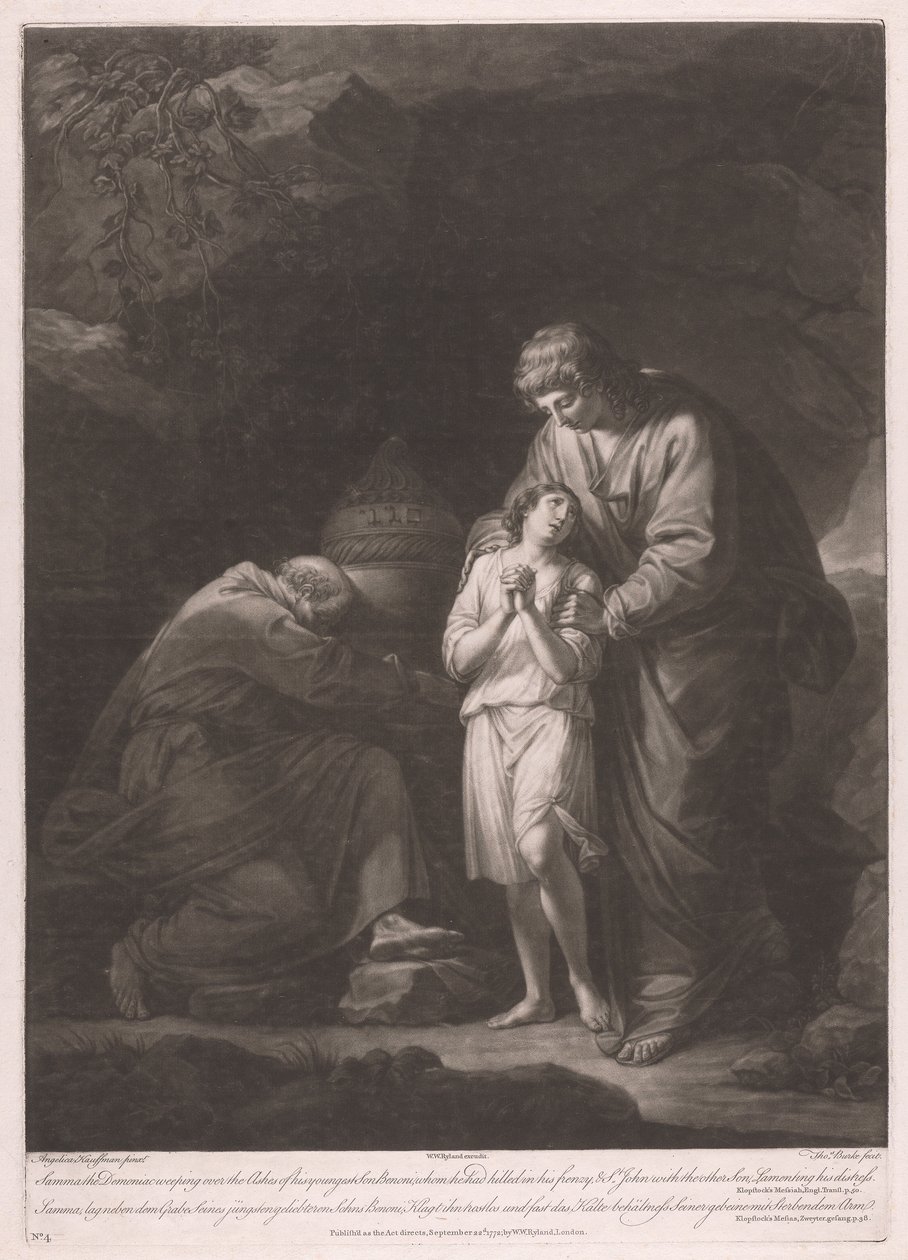 Samma der Besessene weint über die Asche seines jüngsten Sohnes Benoi von Thomas Burke