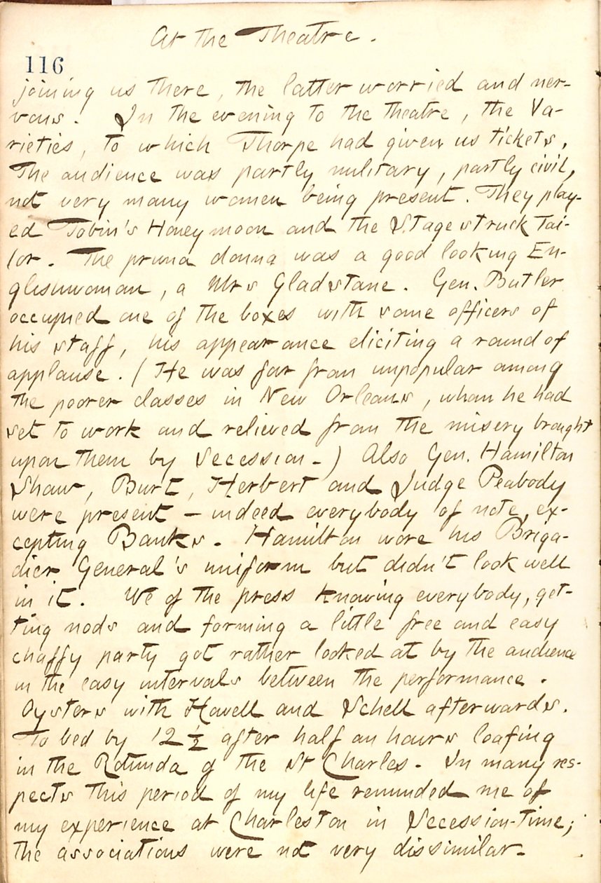 Thomas Butler Gunn Tagebücher - Band 21, Seite 127, 22. Dezember 1862 von Thomas Butler Gunn