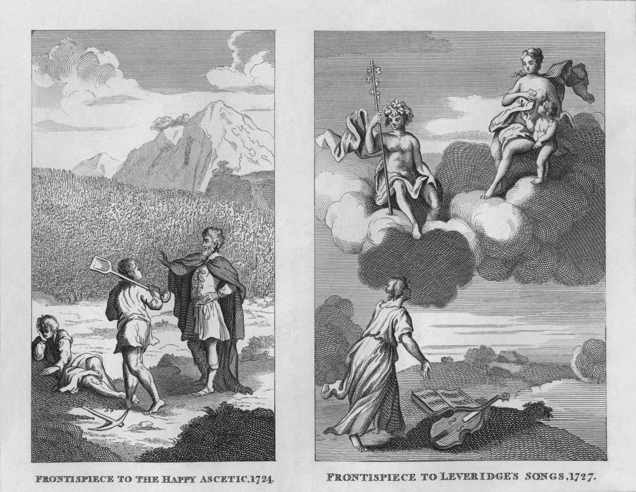 Der glückliche Asket, 1724, und Leveridges Lieder, 1727, 1809, 1827 von Thomas Cook